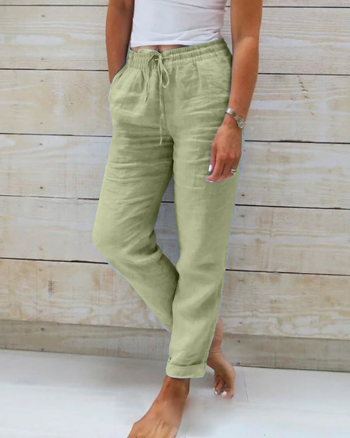 Eleanor & Emily™ | Linen-Blend Relaxed Pants