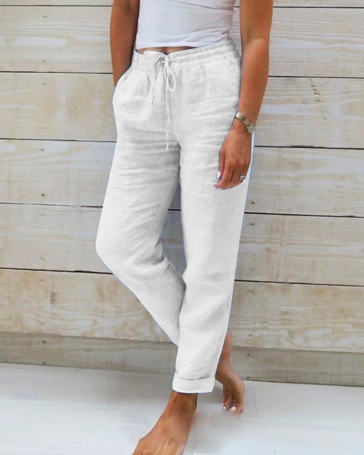 Eleanor & Emily™ | Linen-Blend Relaxed Pants