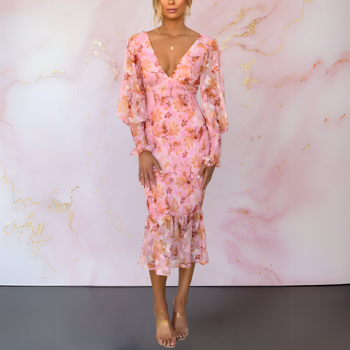Eleanor & Emily™| Elegant Floral Dress