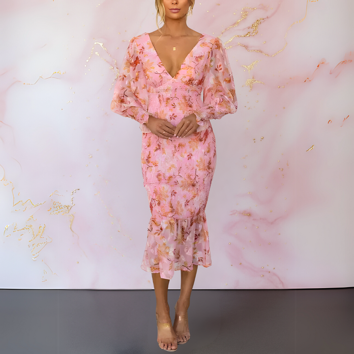Eleanor & Emily™| Elegant Floral Dress