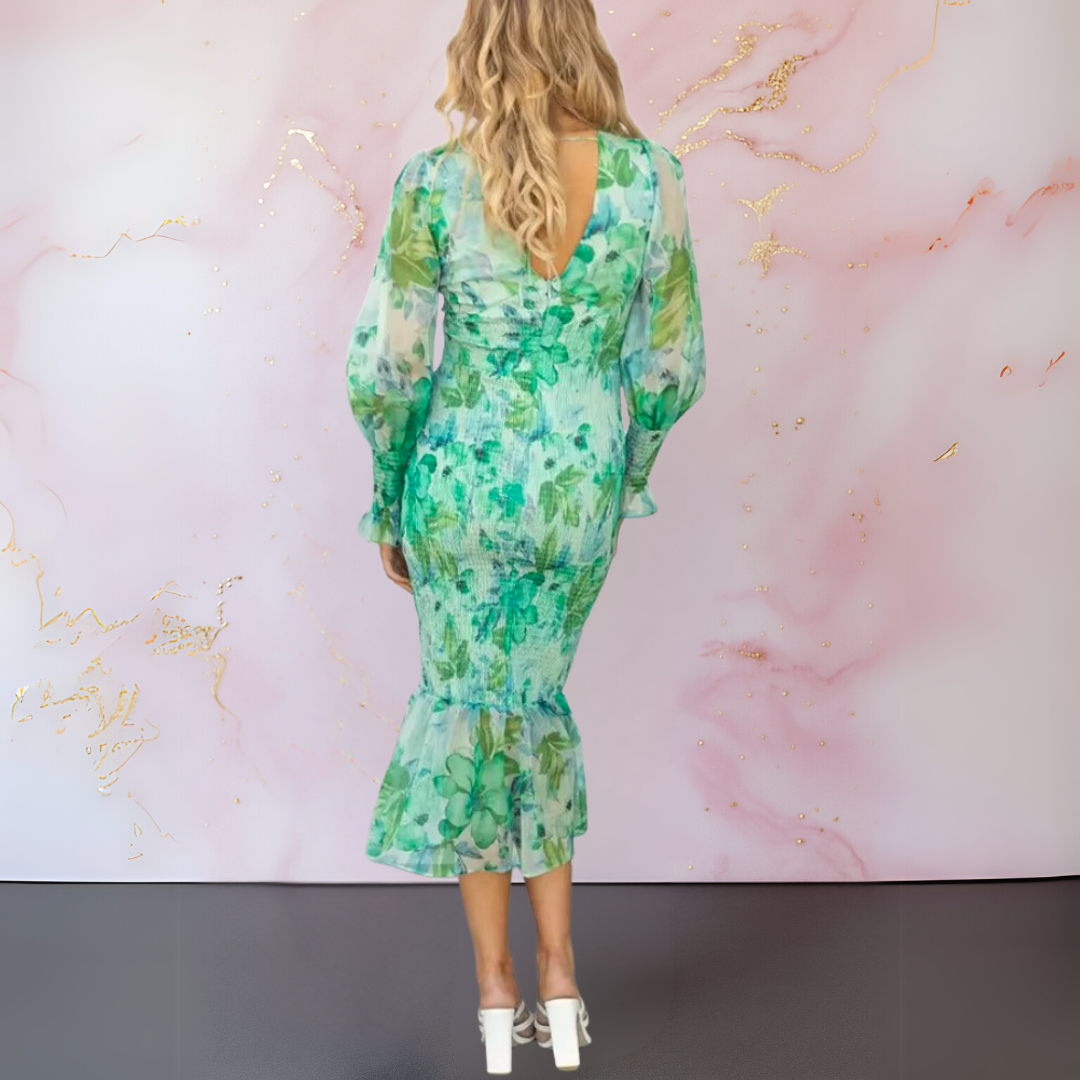 Eleanor & Emily™| Elegant Floral Dress