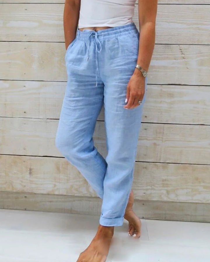 Eleanor & Emily™ | Linen-Blend Relaxed Pants