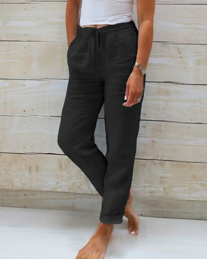 Eleanor & Emily™ | Linen-Blend Relaxed Pants