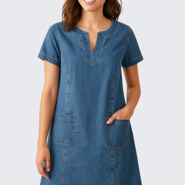 Eleanor & Emily™ | Soft Denim Dress