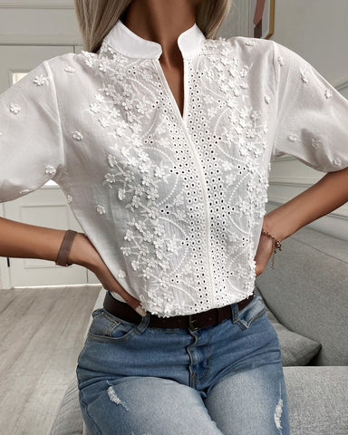 Eleanor & Emily™ | Chic Embroidered Blouse