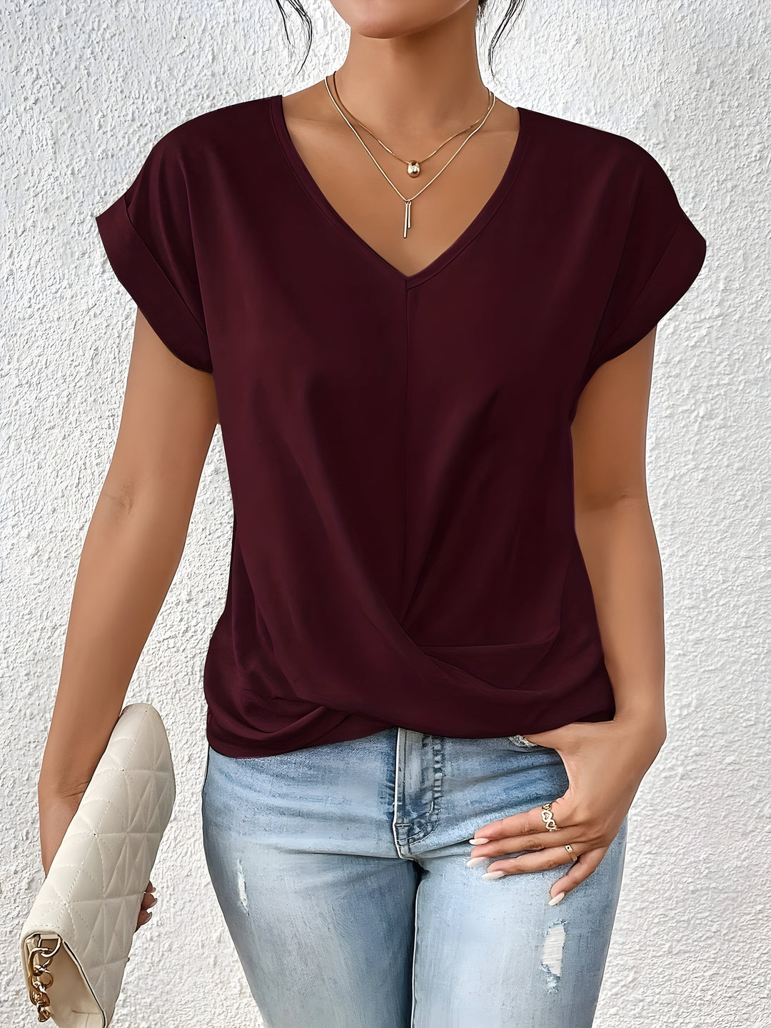 Eleanor & Emily™ | Relaxed Front Twist Top