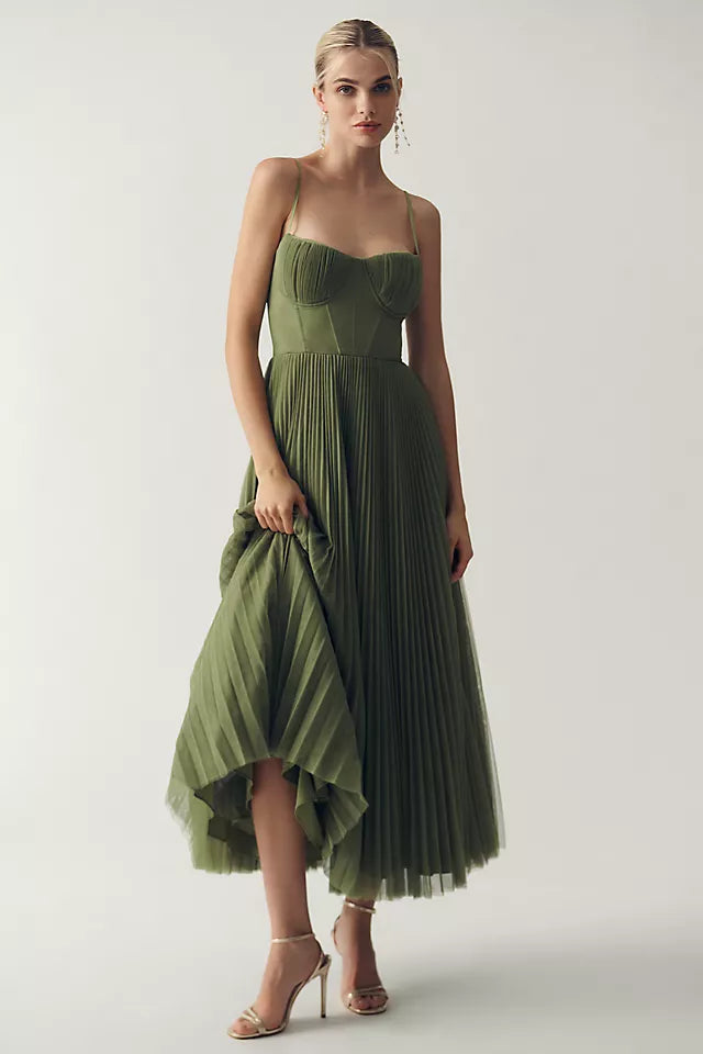 Eleanor & Emily™ | Green Luxury Dress
