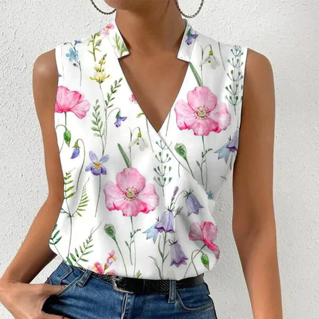 Eleanor & Emily™| Chic Sleeveless Blouse