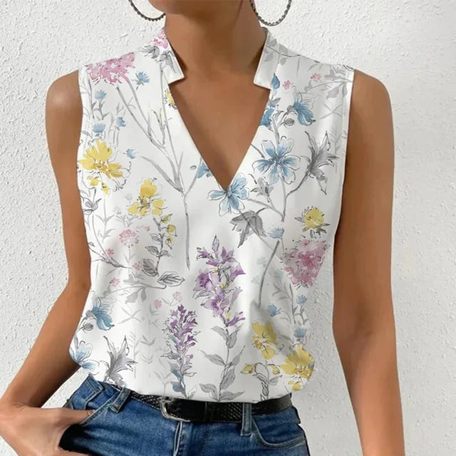 Eleanor & Emily™| Chic Sleeveless Blouse