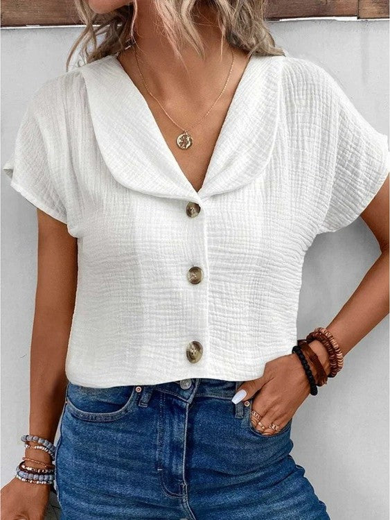 Eleanor & Emily™ | Chic Buttoned Blouse