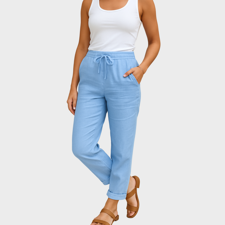 Eleanor & Emily™ | Linen-Blend Relaxed Pants