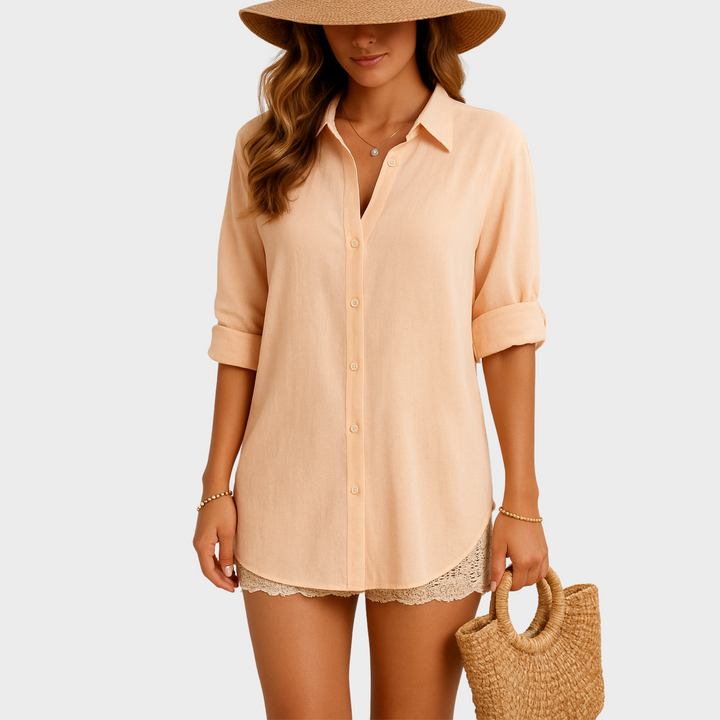 Eleanor & Emily™ | Linen Shirt Dress