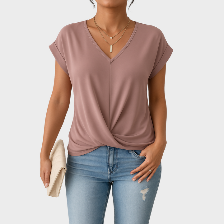 Eleanor & Emily™ | Relaxed Front Twist Top