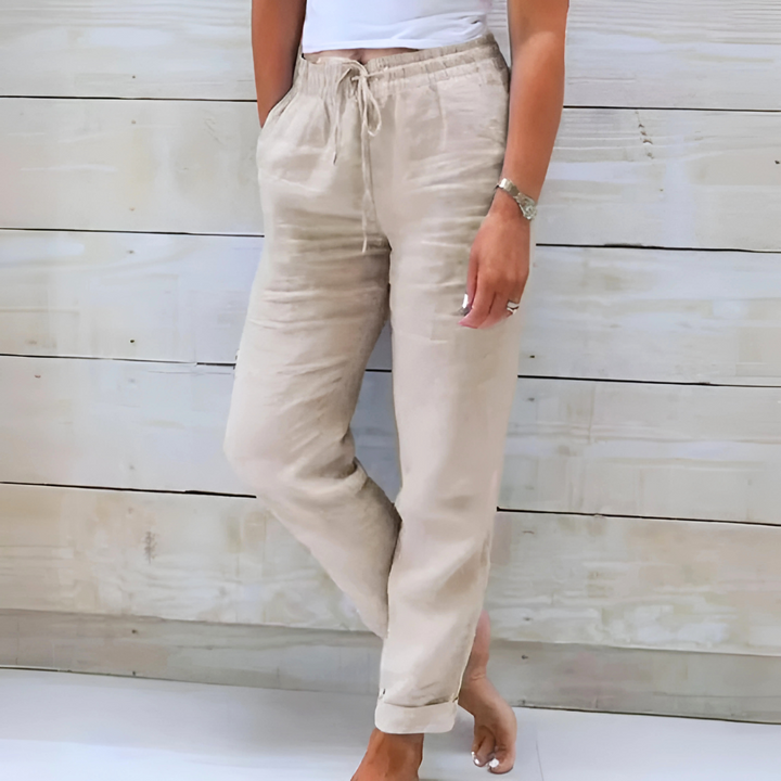 Eleanor & Emily™ | Linen-Blend Relaxed Pants