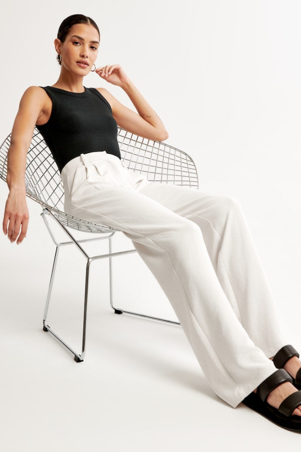 Eleanor & Emily™ | Wide Leg Tailored Pants