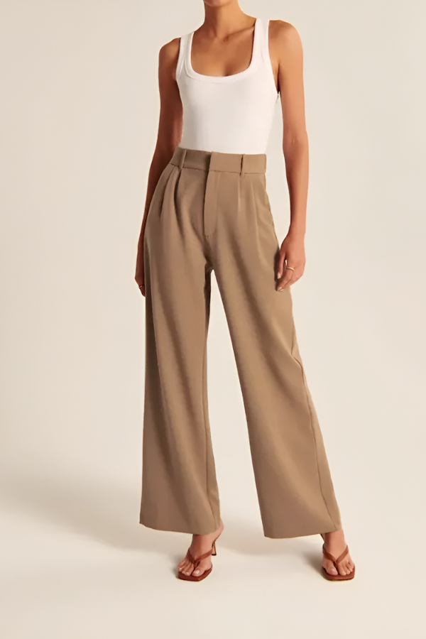 Eleanor & Emily™ | Wide Leg Tailored Pants