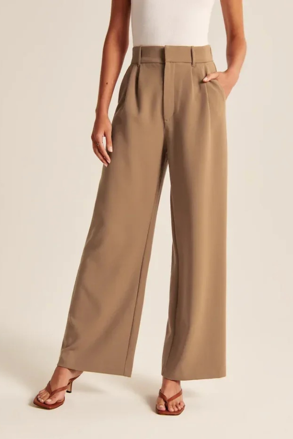 Eleanor & Emily™ | Wide Leg Tailored Pants