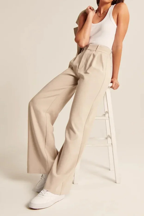 Eleanor & Emily™ | Wide Leg Tailored Pants