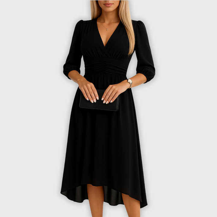 Eleanor & Emily™ | Chiffon V-Neck Dress