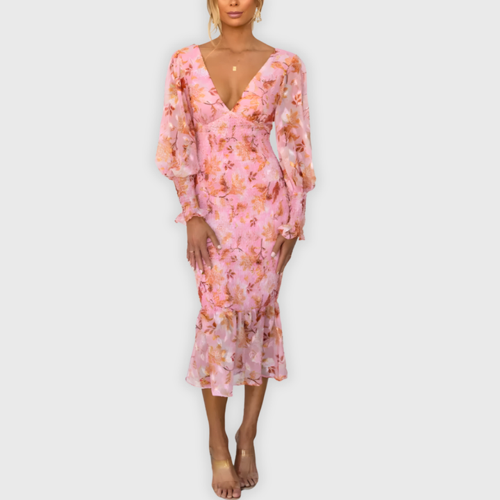 Eleanor & Emily™| Elegant Floral Dress