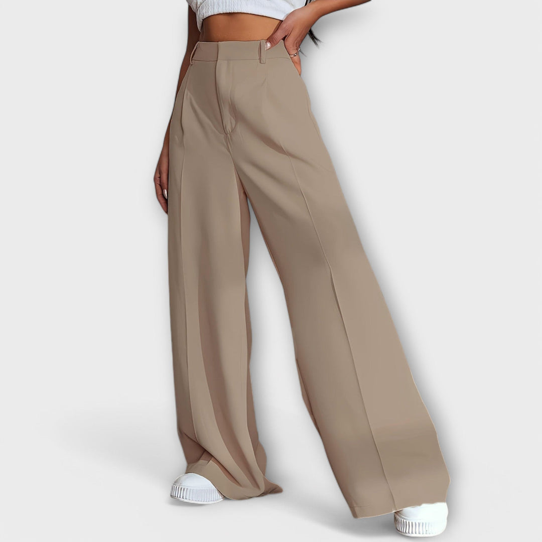 Eleanor & Emily™  | Elegant High-Waist Pants