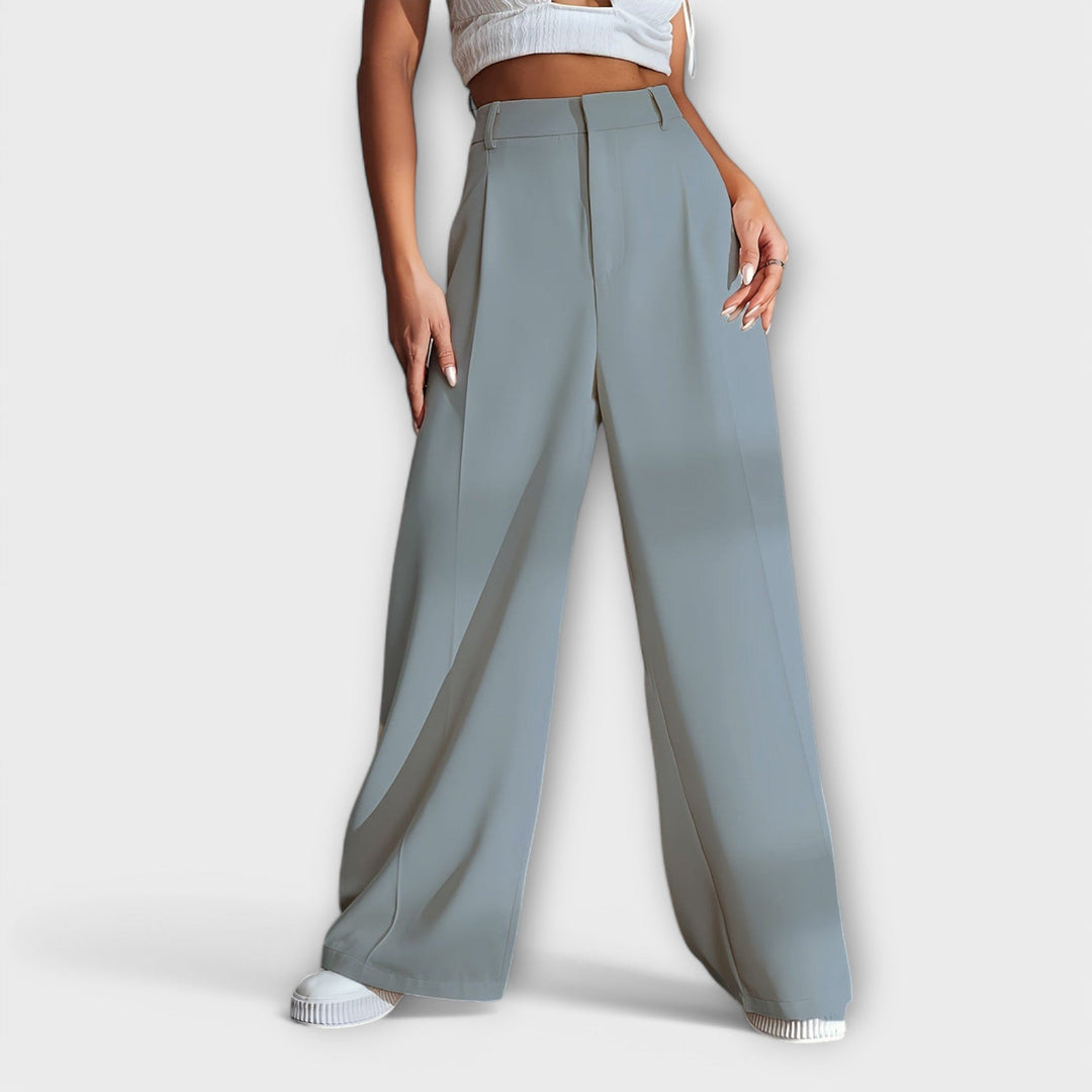 Eleanor & Emily™  | Elegant High-Waist Pants