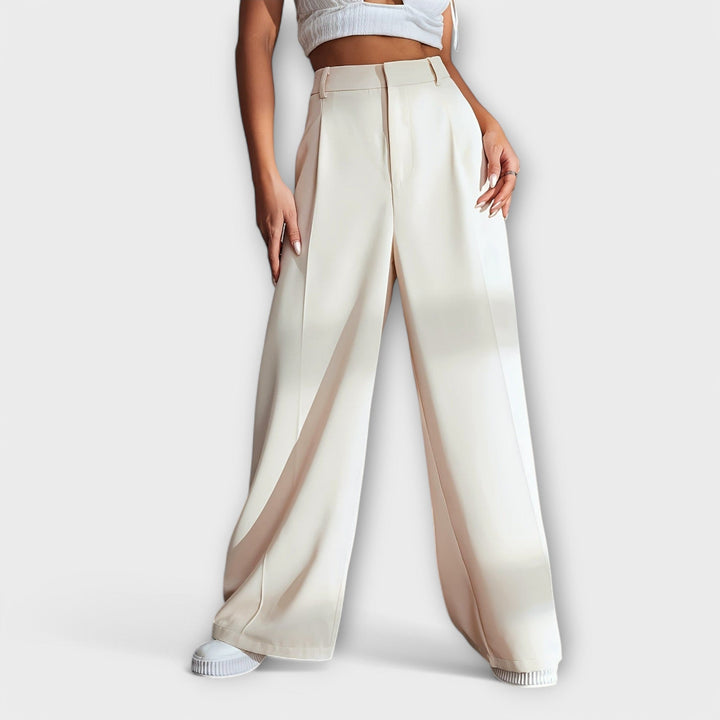 Eleanor & Emily™  | Elegant High-Waist Pants