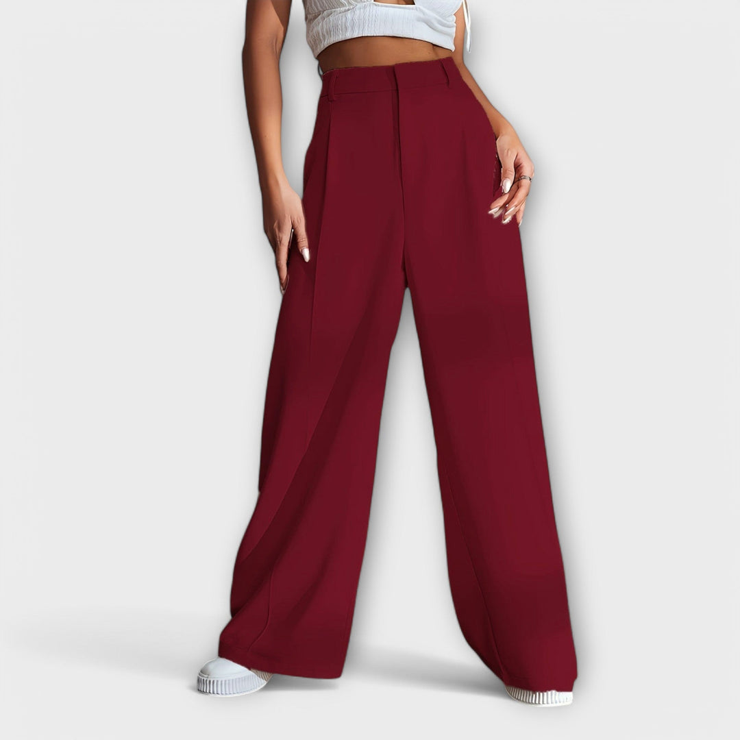 Eleanor & Emily™  | Elegant High-Waist Pants