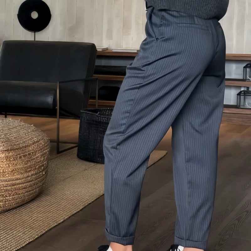 Eleanor & Emily™ | Tailored Pinstripe Pants