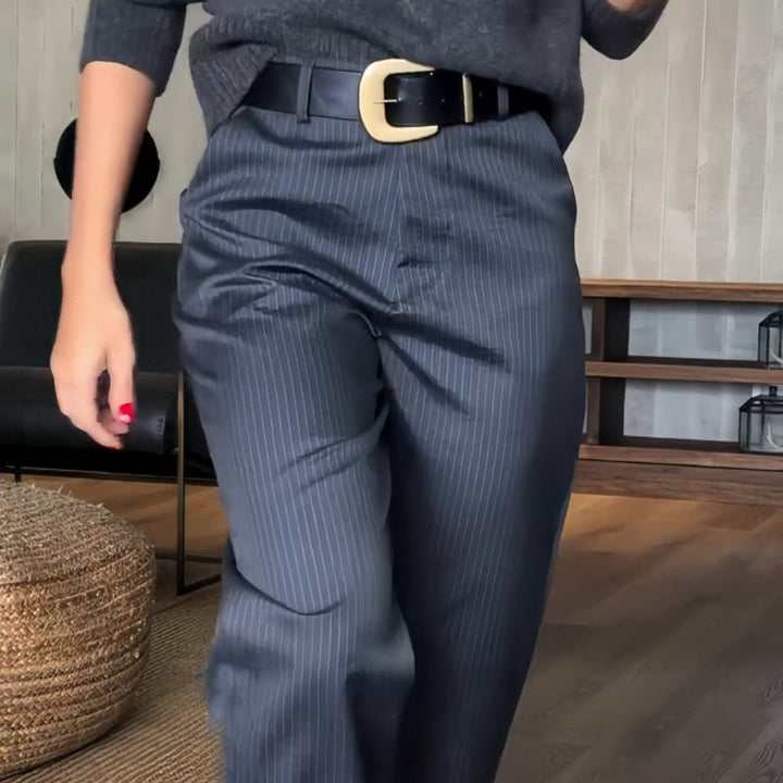 Eleanor & Emily™ | Tailored Pinstripe Pants