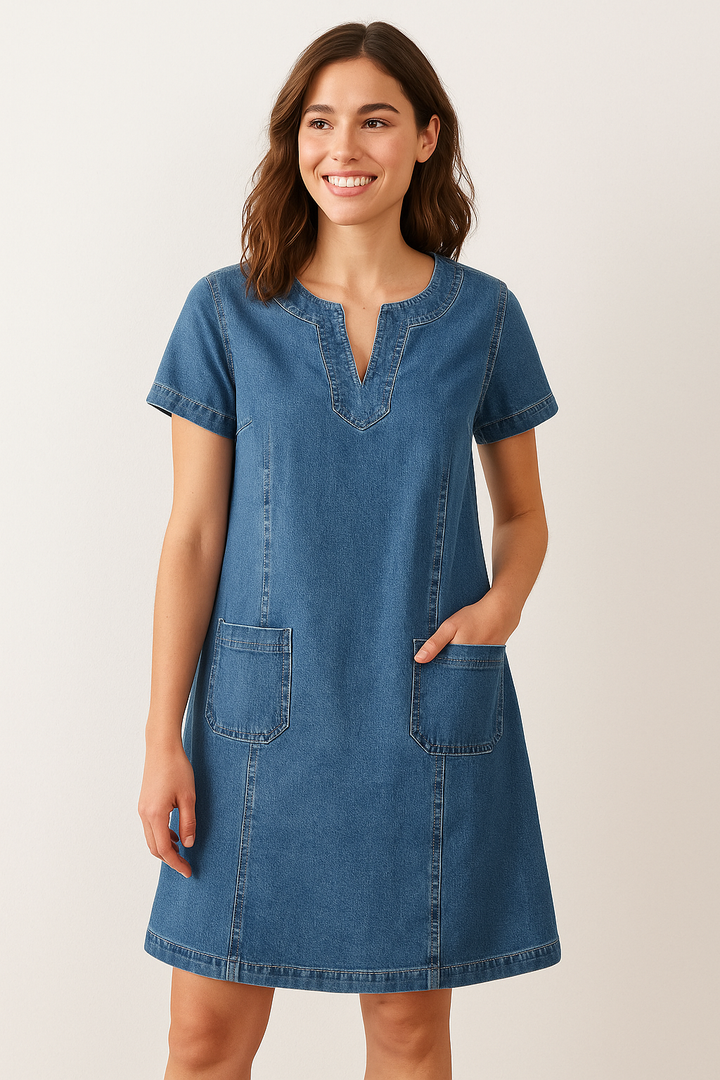 Eleanor & Emily™ | Soft Denim Dress
