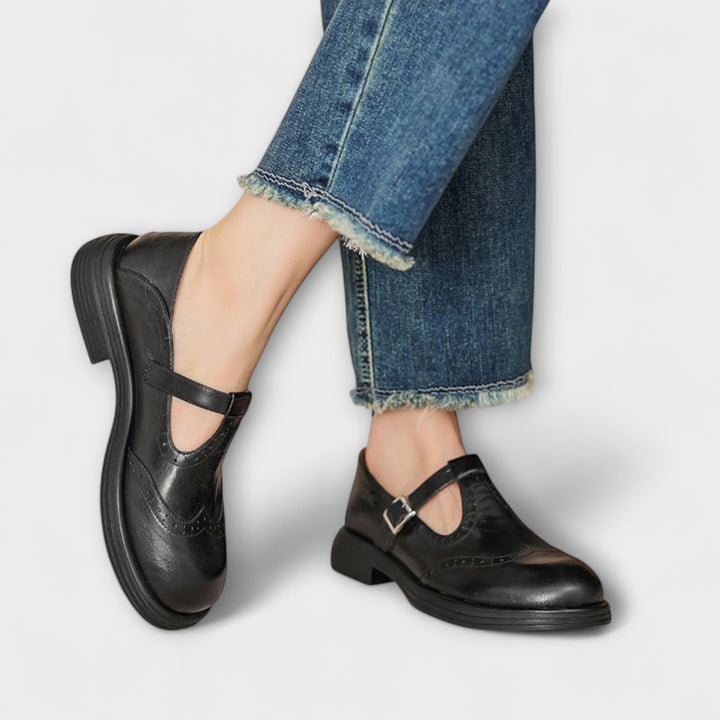 Madeleine™ | Classic Genuine Leather Mary Janes