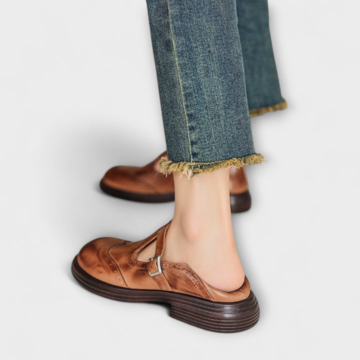 Madeleine™ | Classic Genuine Leather Mary Janes