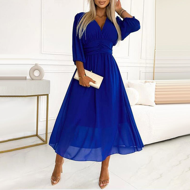Eleanor & Emily™ | Chiffon V-Neck Dress