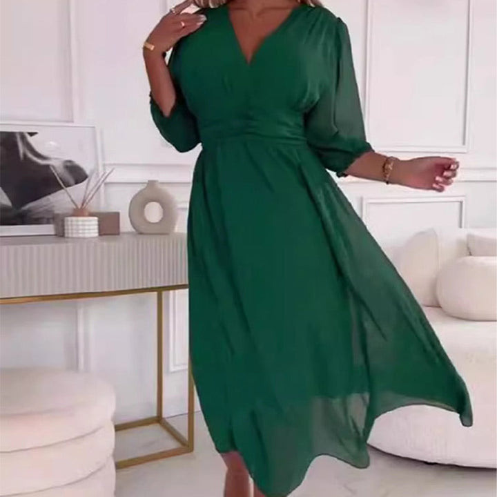 Eleanor & Emily™ | Chiffon V-Neck Dress