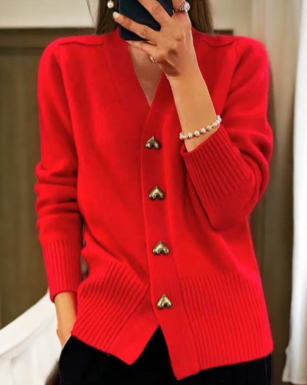 Elaine | Elegant Button Cardigan